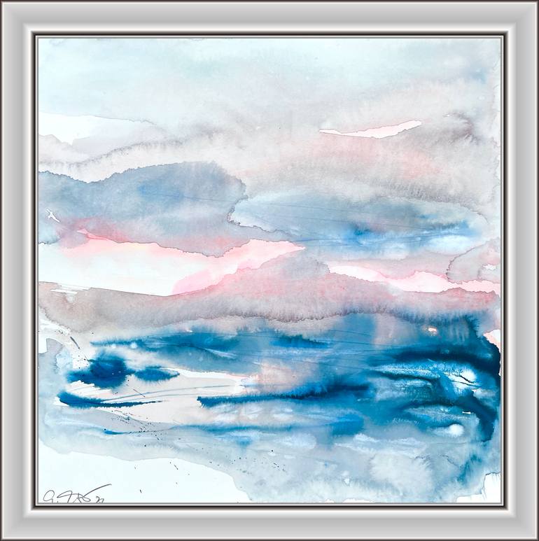 Original Abstract Expressionism Landscape Painting by Gesa Reuter