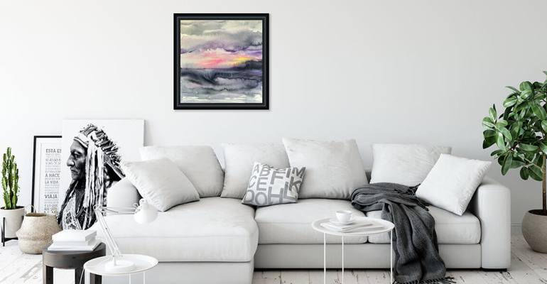 Original Abstract Seascape Painting by Gesa Reuter