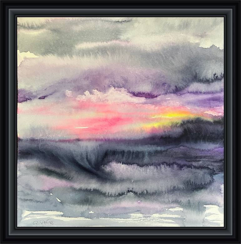 Original Abstract Seascape Painting by Gesa Reuter