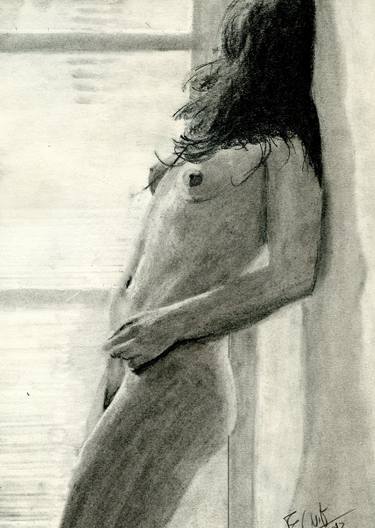 Print of Realism Nude Drawings by Eduard Civit
