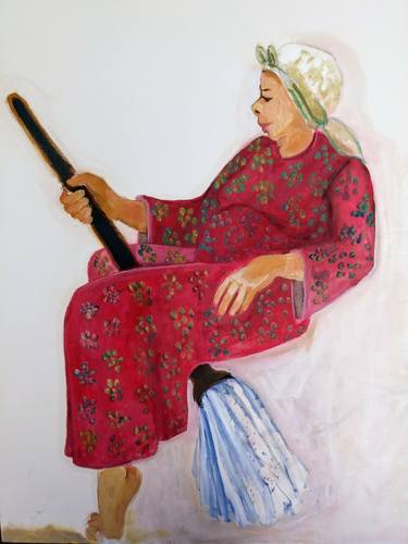 Original Expressionism Women Paintings by Aysel Gozubuyuk