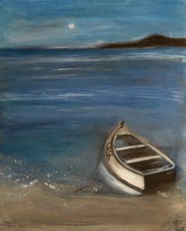 Print of Figurative Seascape Paintings by Sara Holden