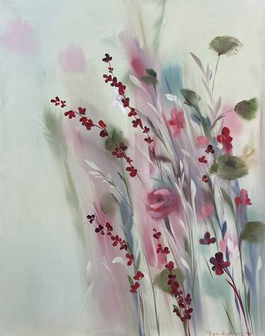 Original Fine Art Floral Paintings by Megan Jefferson