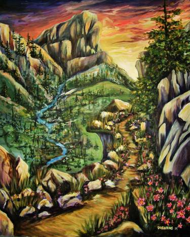 Original Expressionism Landscape Paintings by Jennifer Doehring