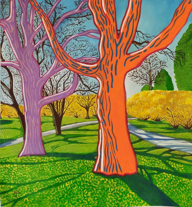 Original Pop Art Nature Painting by Gerardo La Porta