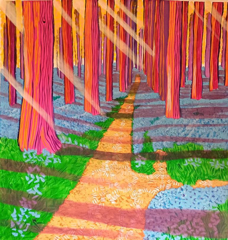 Print of Contemporary Landscape Paintings by Gerardo La Porta