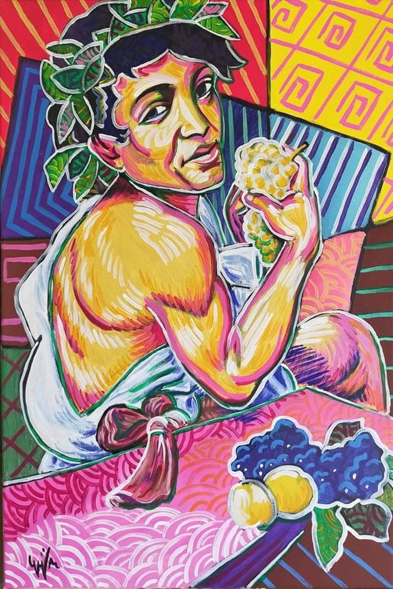 Original Figurative Classical Mythology Painting by Gerardo La Porta
