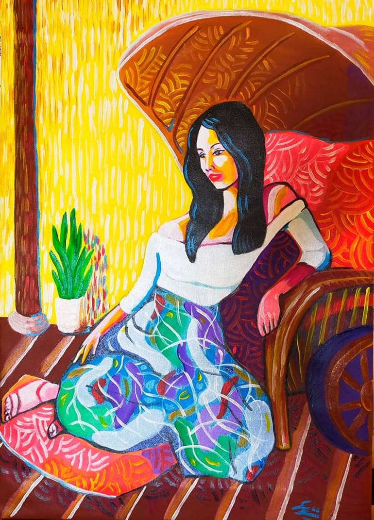 L'attesa prima di uscire Painting by Gerardo La Porta | Saatchi