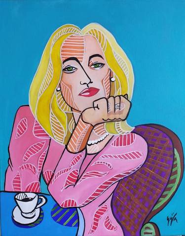 Print of Art Deco Pop Culture/Celebrity Paintings by Gerardo La Porta