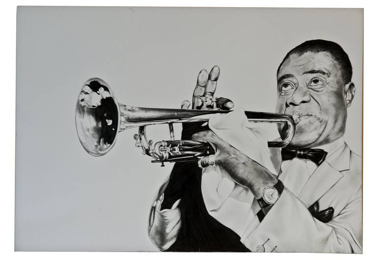 how to draw louis armstrong  Louis Armstrong - a photo on