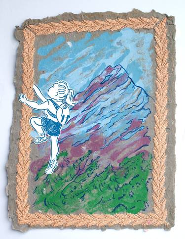Original Contemporary Travel Mixed Media by Katrina Majkut