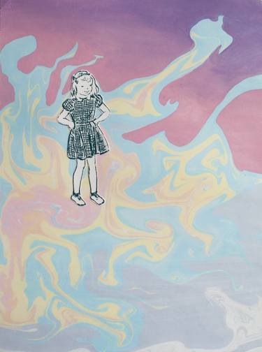 Original Illustration Abstract Painting by Katrina Majkut