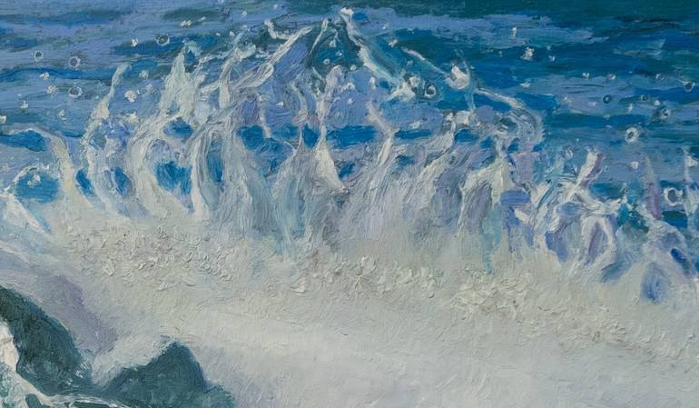 Original Realism Beach Painting by Lisa Mahony