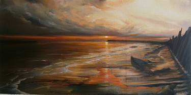 Print of Realism Seascape Paintings by Leo Art