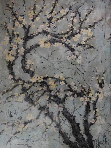Original Fine Art Floral Painting by Nimchi Yuen