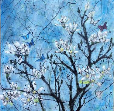 Print of Modern Tree Paintings by Nimchi Yuen