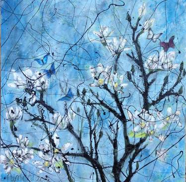 Original Modern Tree Painting by Nimchi Yuen