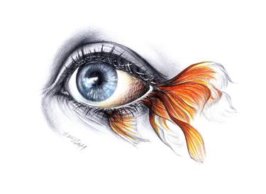 Original Illustration Fish Drawings by E Drawings