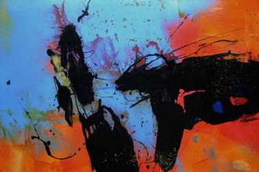 Original Abstract Expressionism Abstract Painting by Richard Turcotte