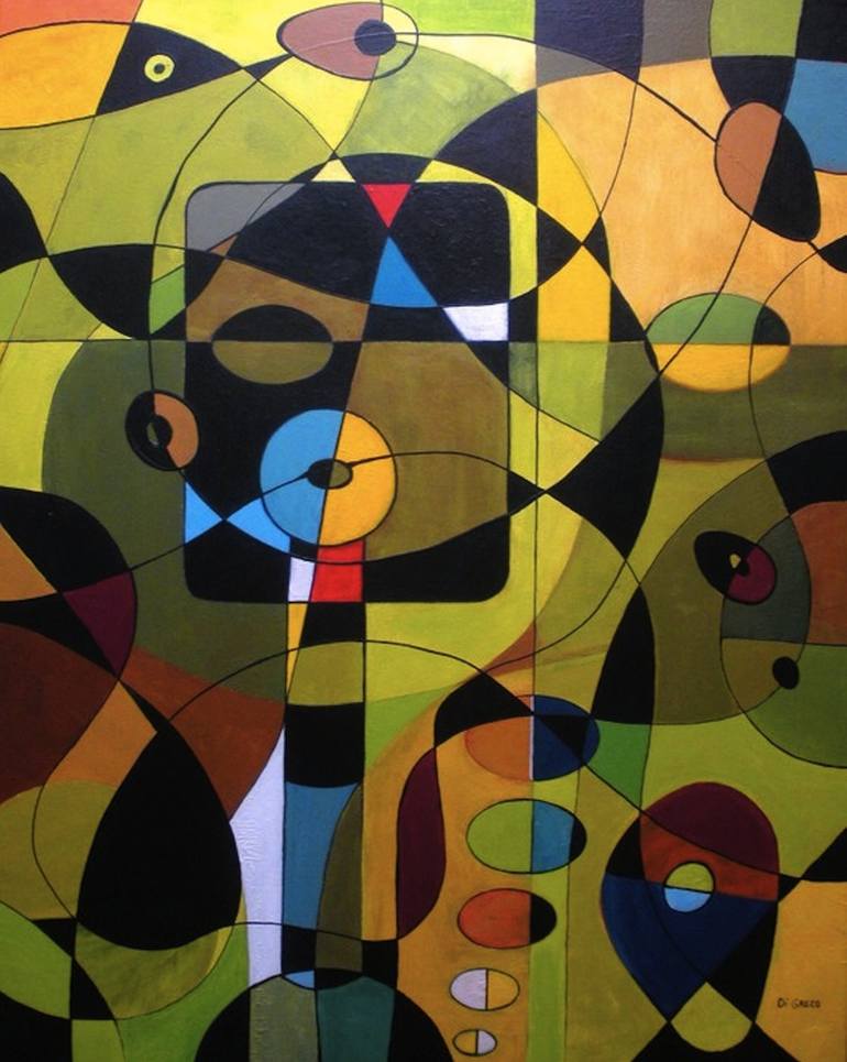 Print of Modern Abstract Painting by Ray Di Greco