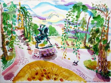 Print of Figurative Garden Paintings by Patrick O'Callaghan