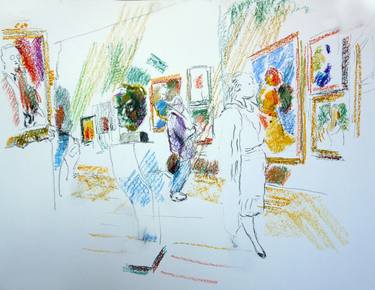 Original Interiors Drawings by Patrick O'Callaghan