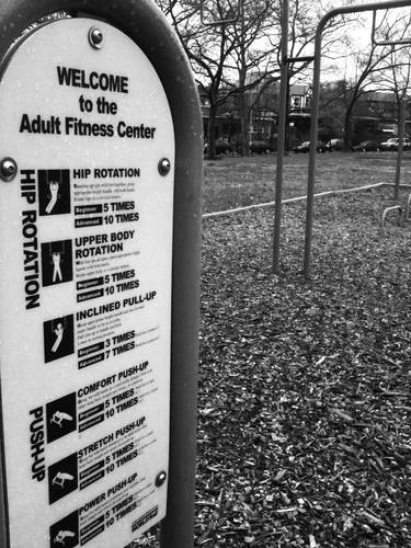 A Park in Brooklyn in Black and White 3 thumb