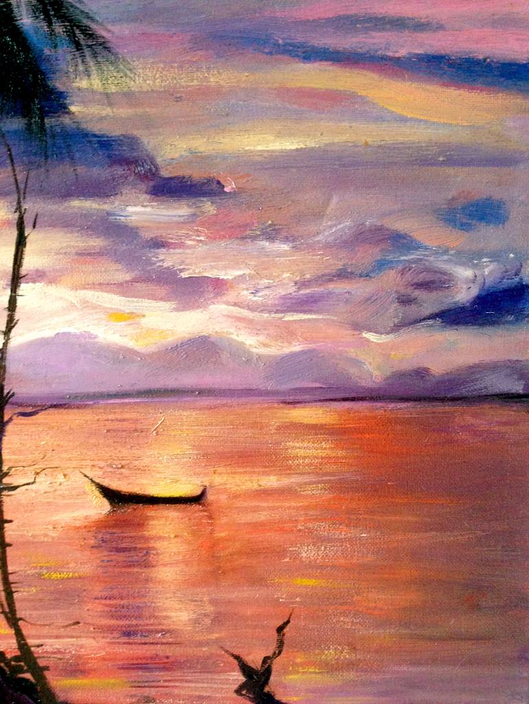 Original Realism Seascape Painting by Elena Zimovets