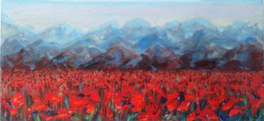 "Poppies and mountains" thumb