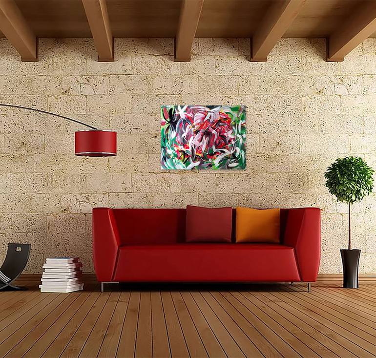Original Abstract Expressionism Abstract Painting by Elena Zimovets