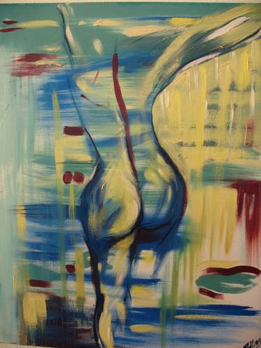 Original Abstract Erotic Paintings by Elena Zimovets