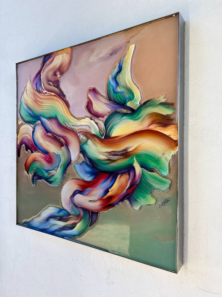 Original Abstract Expressionism Abstract Painting by Marjan Fahimi