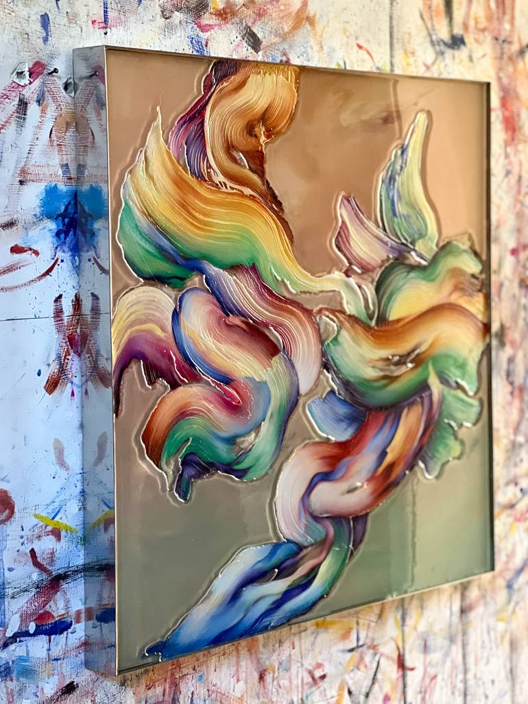 Original Abstract Expressionism Abstract Painting by Marjan Fahimi