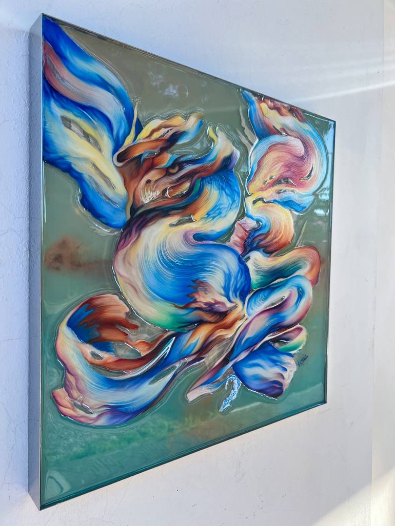 Original Abstract Expressionism Abstract Painting by Marjan Fahimi