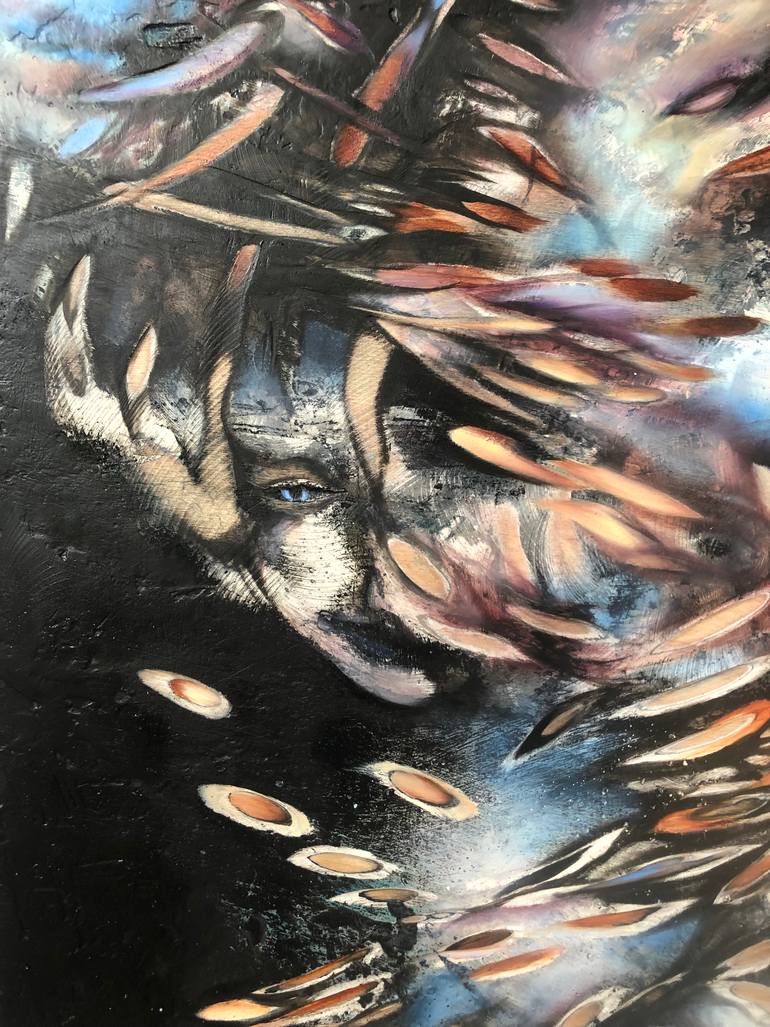 Original Abstract Nature Painting by Marjan Fahimi