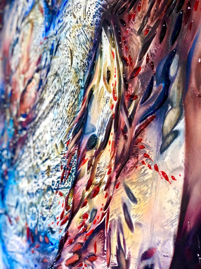 Original Abstract Expressionism Nature Painting by Marjan Fahimi