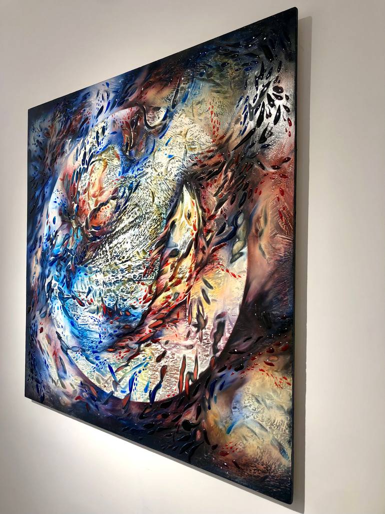 Original Abstract Expressionism Nature Painting by Marjan Fahimi