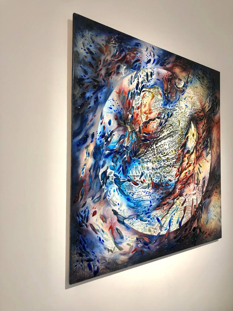Original Abstract Expressionism Nature Painting by Marjan Fahimi