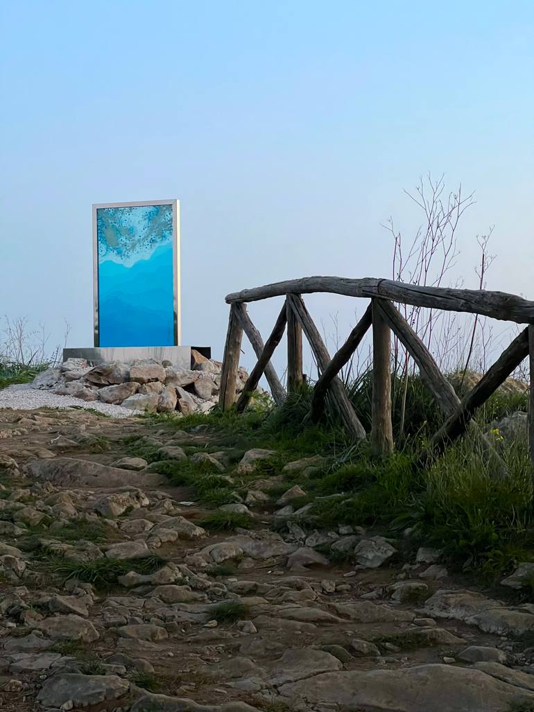 Original Abstract Landscape Sculpture by Marjan Fahimi