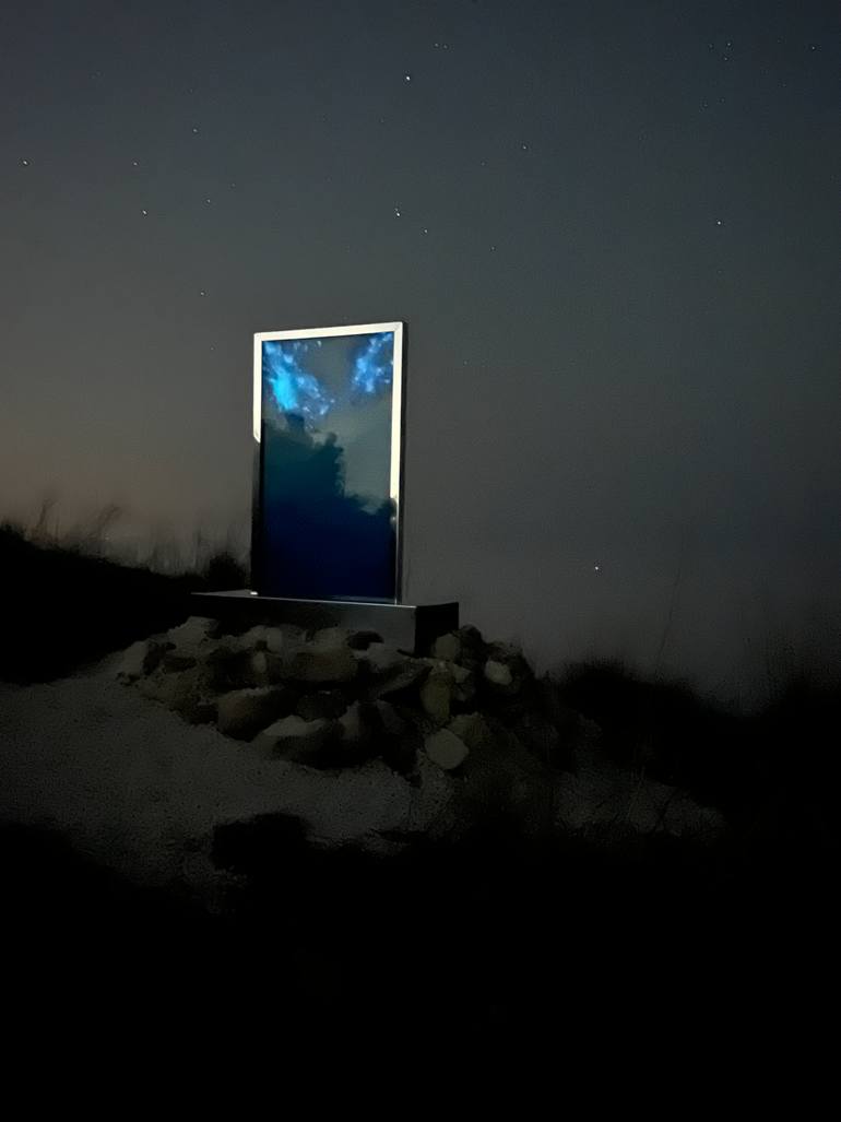 Original Abstract Landscape Sculpture by Marjan Fahimi