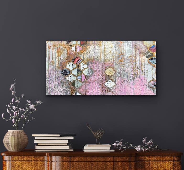 Original Art Deco Patterns Painting by Martina Niederhauser-Landtwing