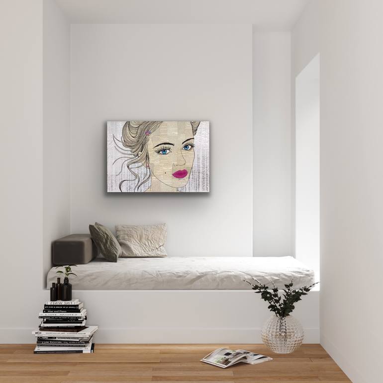 Original Figurative Women Painting by Martina Niederhauser-Landtwing