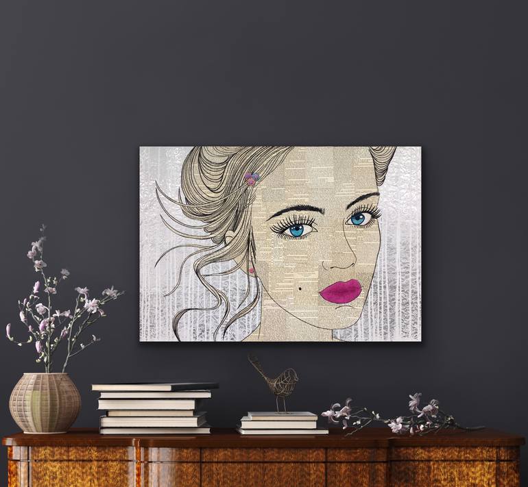 Original Figurative Women Painting by Martina Niederhauser-Landtwing