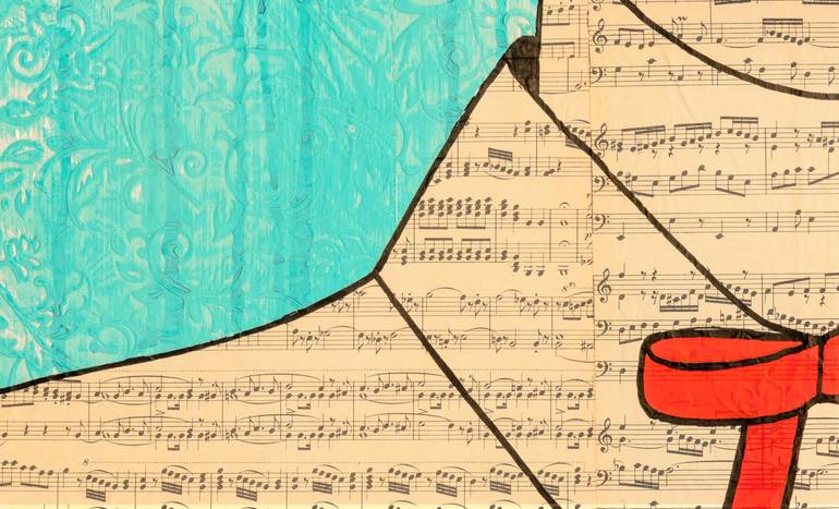 Original Pop Art People Collage by Martina Niederhauser-Landtwing