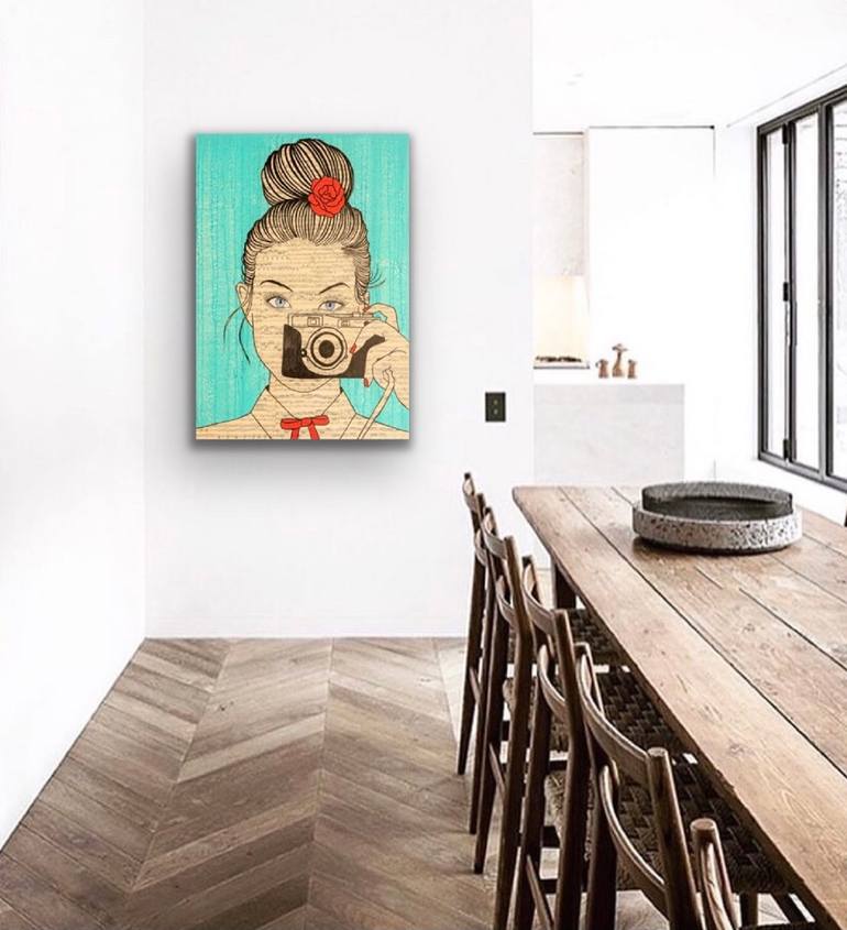 Original Pop Art People Collage by Martina Niederhauser-Landtwing