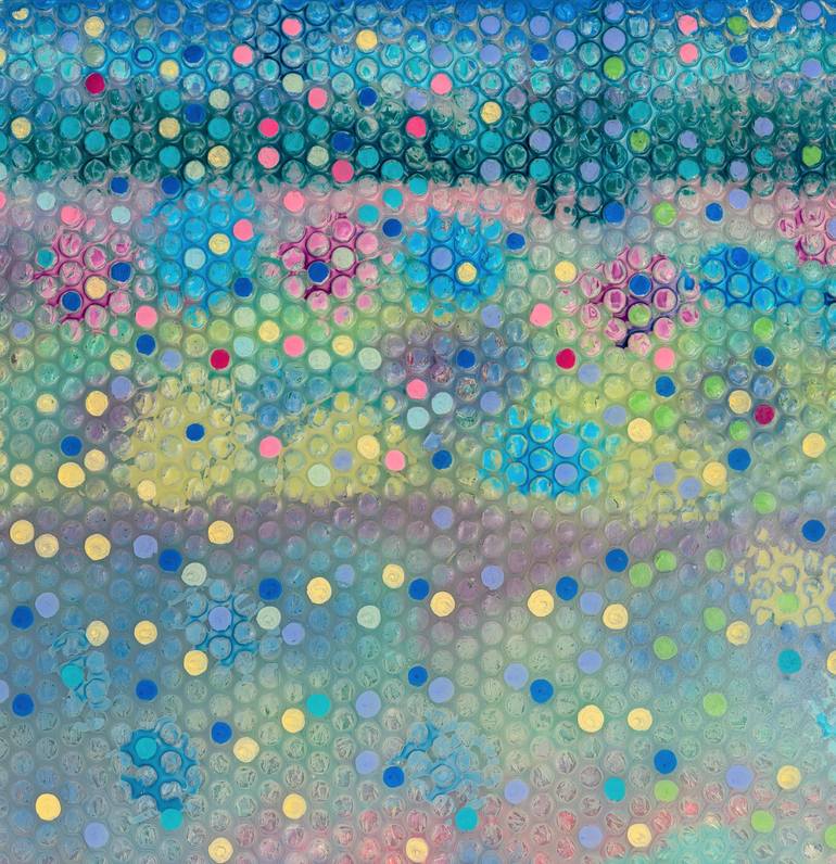 Original Abstract Patterns Painting by Martina Niederhauser-Landtwing