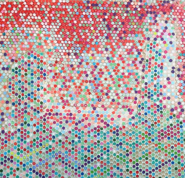 Original Abstract Patterns Painting by Martina Niederhauser-Landtwing