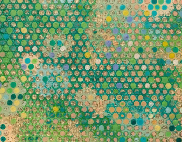 Original Abstract Patterns Painting by Martina Niederhauser-Landtwing
