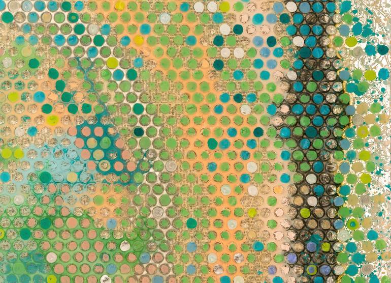Original Abstract Patterns Painting by Martina Niederhauser-Landtwing