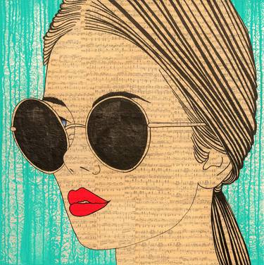 Print of Pop Art People Collage by Martina Niederhauser-Landtwing